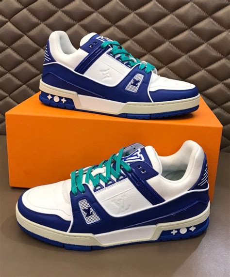 blue louis vuitton sneaker|Louis Vuitton trainer sneaker price.